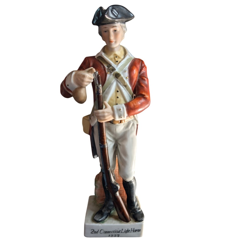 Andrea by Sadek 1777 2nd Connecticut Light Horse Porcelain Military Vintage 9"